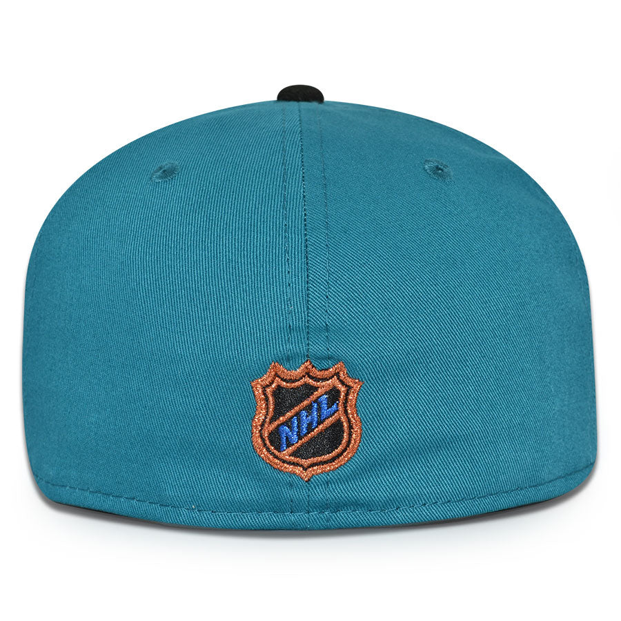 San Jose Sharks "ABYSS" Exclusive New Era 59Fifty Fitted Hat - Teal/Walnut
