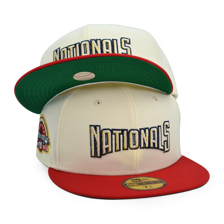 Washington Nationals 45 Years RFK Exclusive New Era 59Fifty Fitted Hat - Chrome/Red