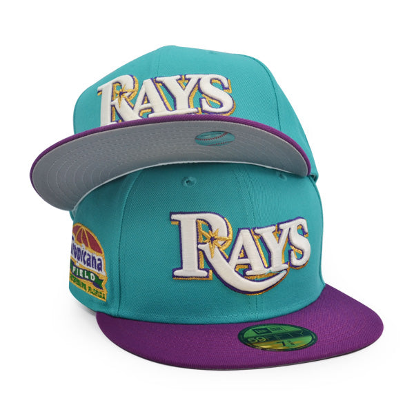 Tampa Bay Rays TROPICANA FIELD Exclusive New Era 59Fifty Fitted Hat - Teal/Grape