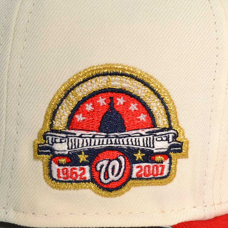 Washington Nationals 45 Years RFK Exclusive New Era 59Fifty Fitted Hat - Chrome/Red