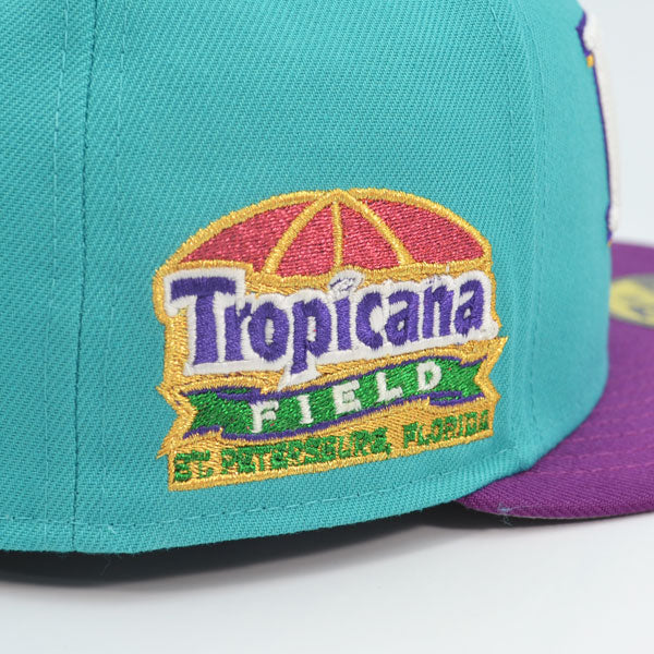Tampa Bay Rays TROPICANA FIELD Exclusive New Era 59Fifty Fitted Hat - Teal/Grape
