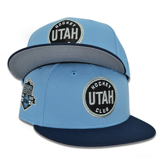 Utah Hockey Club "GREAT SALT LAKE" Exclusive New Era 59Fifty Fitted Hat - Sky/Oceanside