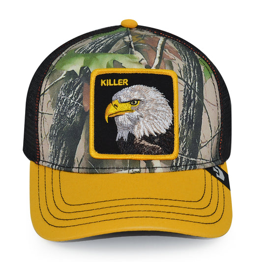 THE EAGLE EYES Goorin Bros Mesh Trucker Snapback Hat - Real Tree Camo/Yellow