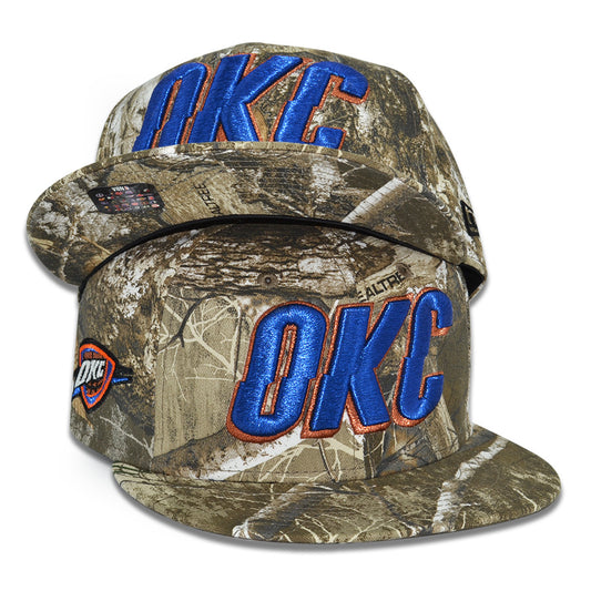 Oklahoma City Thunder "OAK TREE" Exclusive New Era 59Fifty Fitted Hat - Real Tree