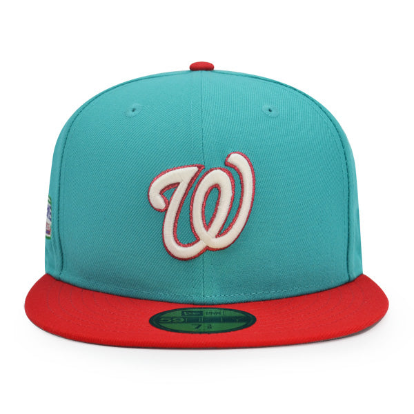 Washington Nationals 2018 ALL-STAR GAME Exclusive New Era 59Fifty Fitted Hat - Teal/Red