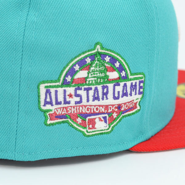 Washington Nationals 2018 ALL-STAR GAME Exclusive New Era 59Fifty Fitted Hat - Teal/Red