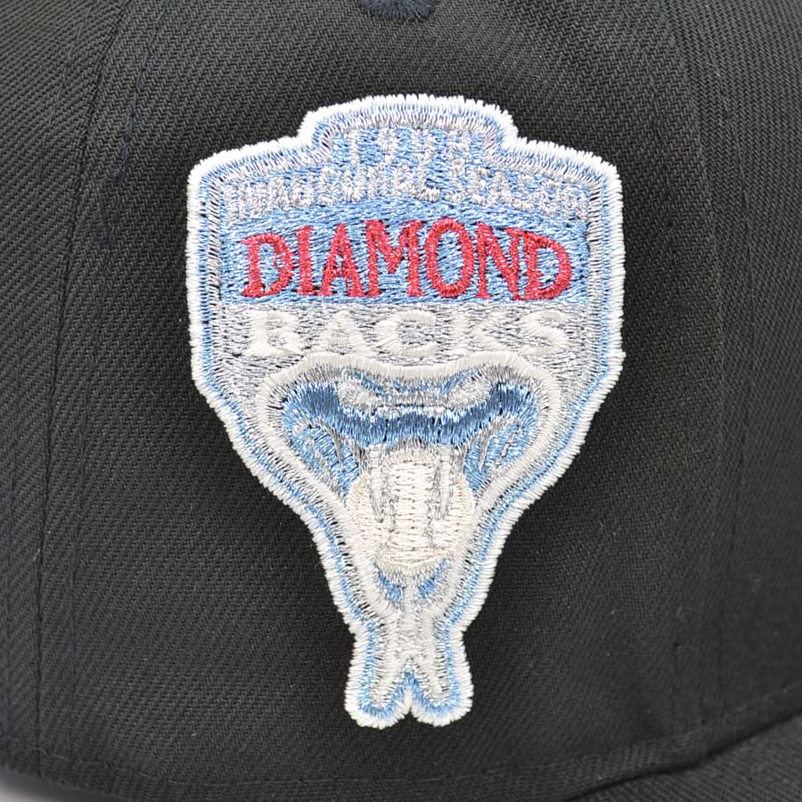 Arizona Diamondbacks 1989 INAUGURAL SEASON Exclusive New Era 59Fifty Fitted Hat - Black