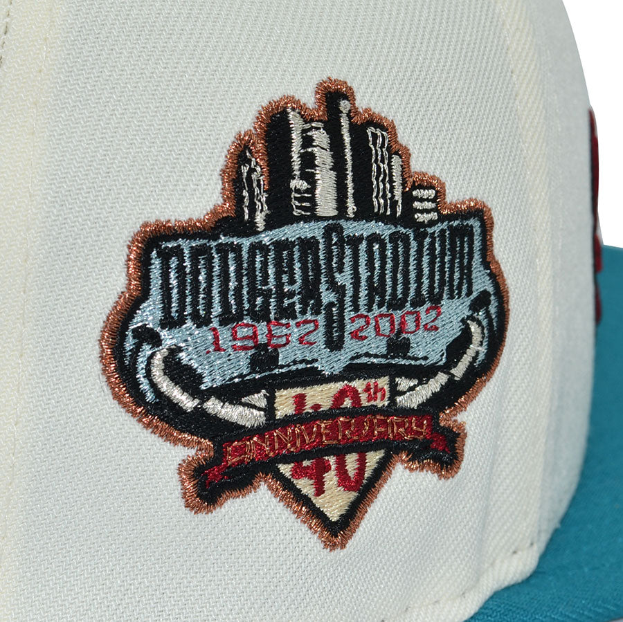 Los Angeles Dodgers "UP IN SMOKE" Exclusive New Era 59Fifty Fitted Hat - Chrome/Title Wave