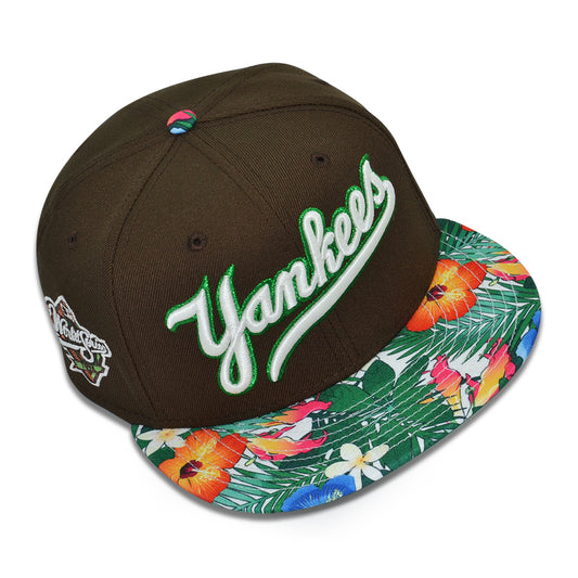 New York Yankees "DTMF" Exclusive New Era 59Fifty Fitted Hat - Walnut/Floral