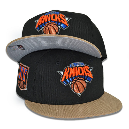 New York Knicks "BODEGA CATS" Exclusive New Era 59Fifty Fitted Hat - Black/Khaki