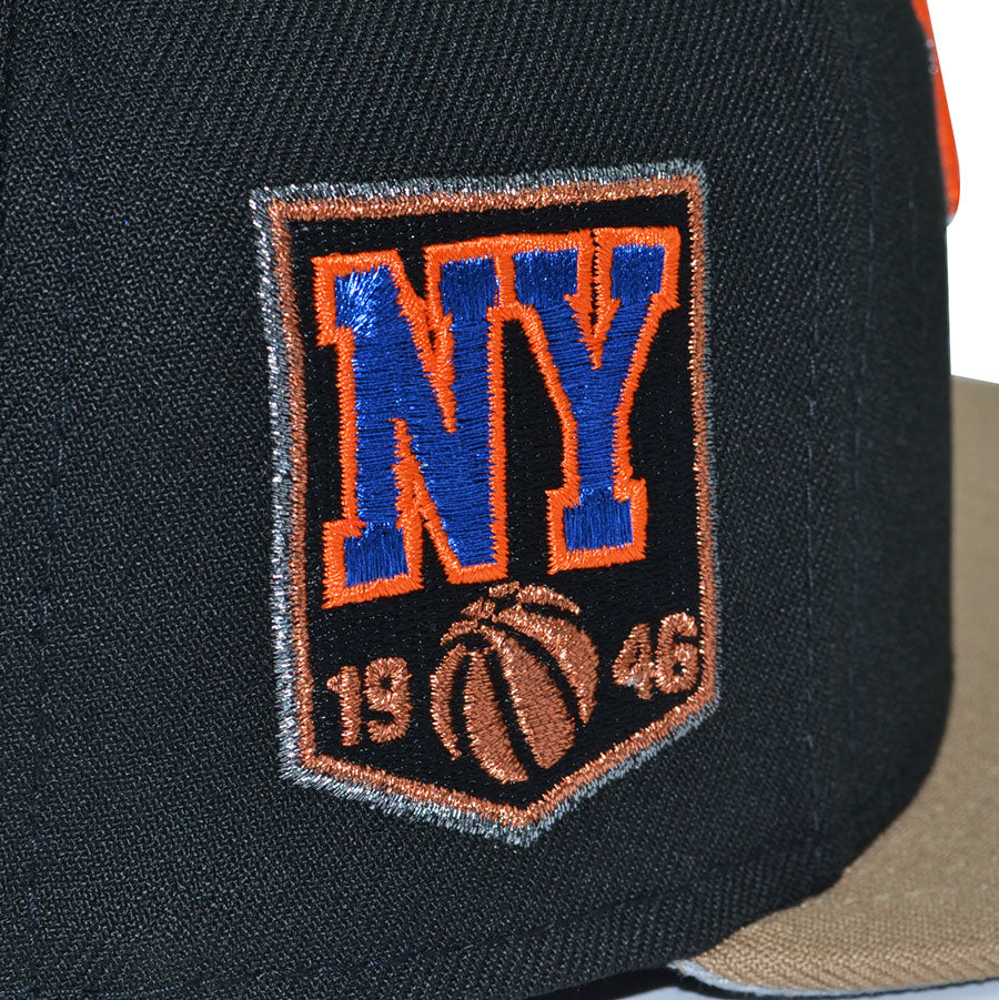 New York Knicks "BODEGA CATS" Exclusive New Era 59Fifty Fitted Hat - Black/Khaki