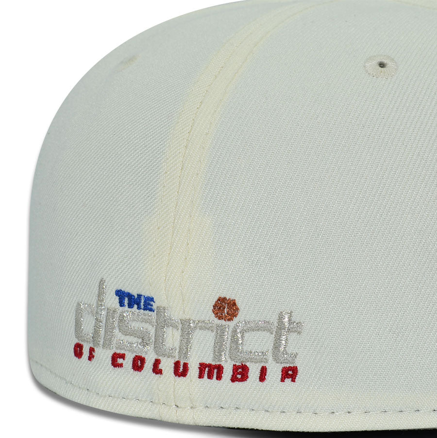 Washington Bullets "THE DISTRICT" Exclusive New Era 59Fifty Fitted Hat - Chrome/Royal