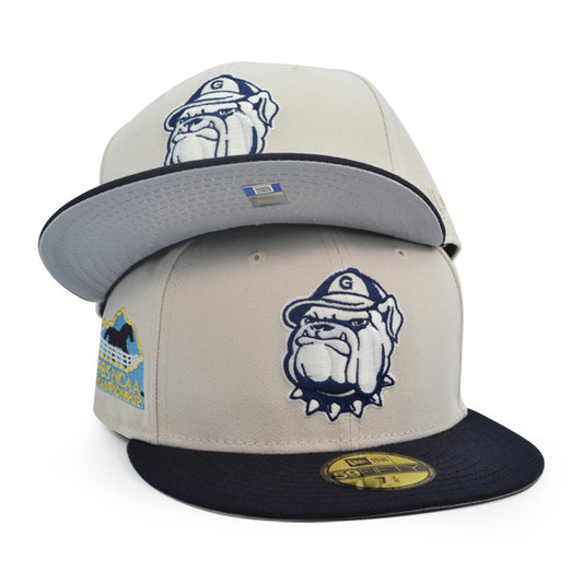 Georgetown Hoyas 1985 FINAL FOUR Exclusive New Era 59Fifty Fitted Hat - Gray/Navy