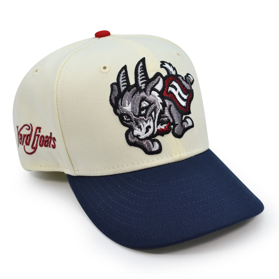 Hartford Yard Goats MILB Exclusive New Era 59Fifty Fitted Hat - Chrome/Navy