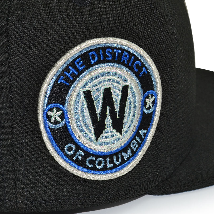 Washington Nationals "BLACK ICE" Exclusive New Era 59Fifty Fitted Hat - Black/Icy UV