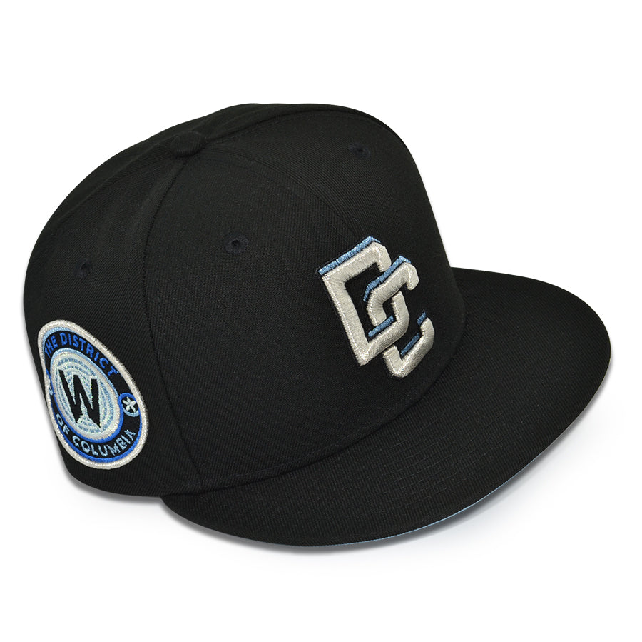 Washington Nationals "BLACK ICE" Exclusive New Era 59Fifty Fitted Hat - Black/Icy UV