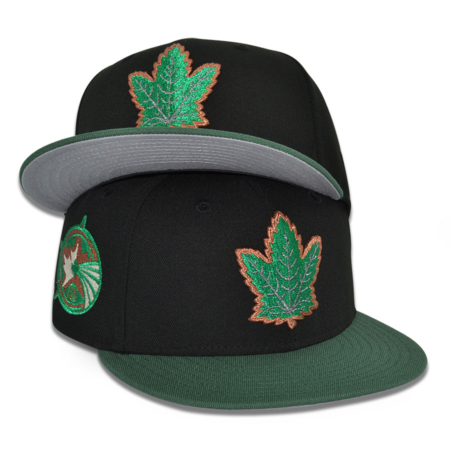 Toronto Maple Leafs "ETOBICOKE" Exclusive New Era 59Fifty Fitted Hat - Black/Pine