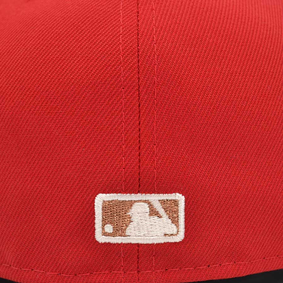 Houston Astros "BONFIRE" Exclusive New Era 59Fifty Fitted Hat Scarlet/Burntwood