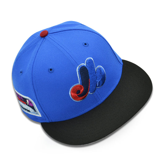 Montreal Expos "MYSTIQUE" Exclusive New Era 59Fifty Fitted Hat - Spanking Blue/Black