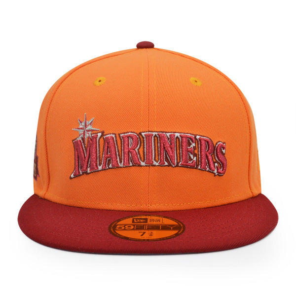 Seattle Mariners 30th Anniversary Exclusive New Era 59Fifty Fitted Hat - Orange Pop/Red