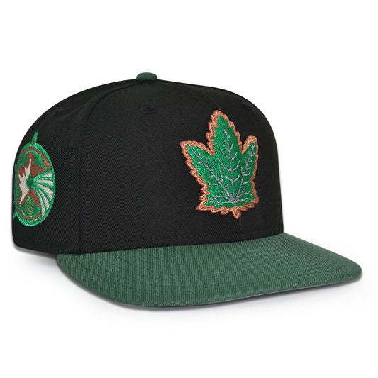 Toronto Maple Leafs "ETOBICOKE" Exclusive New Era 59Fifty Fitted Hat - Black/Pine