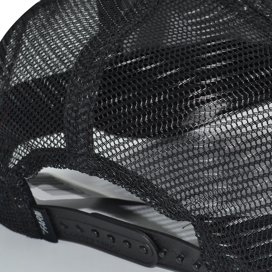 THE FLY BAT Goorin Bros Mesh Trucker Snapback Hat -Black/Gray