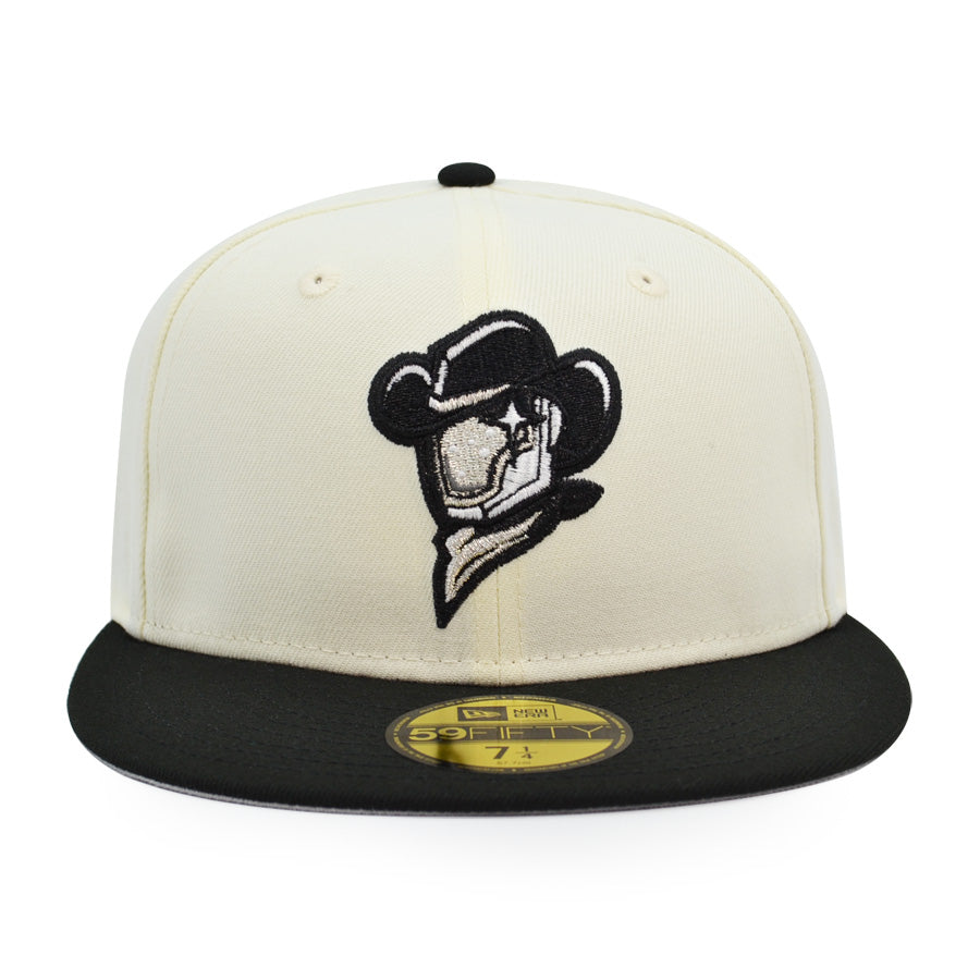 Sugarland Space Cowboys ASTROS Side Patch Exclusive New Era 59Fifty Fitted Hat -Chrome/Bk