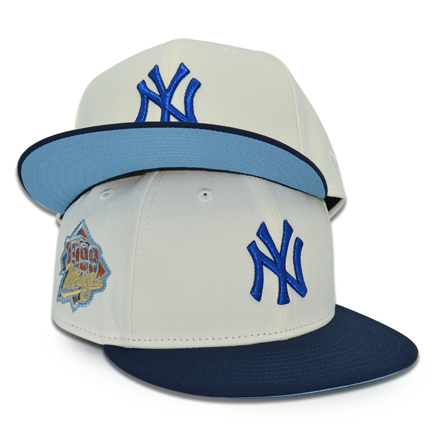 New York Yankees "NYon LIGHTS" Exclusive New Era 59Fifty Fitted Hat - Chrome/Ocean Blue