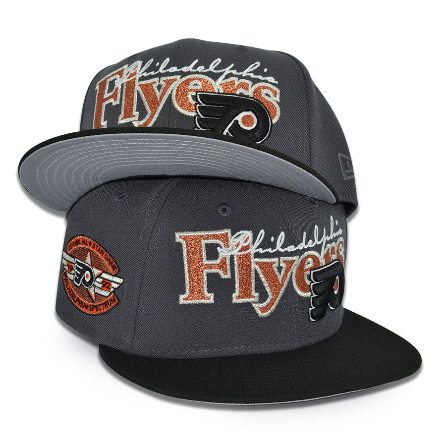 Philadelphia Flyers "SPECIALTY FLYERS" Exclusive New Era 59Fifty Fitted Hat - Dark Graphite/Black