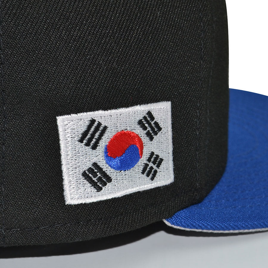 Los Angeles Dodgers "LA SEOUL" Exclusive New Era 59Fifty Fitted Hat - Black/Light Royal