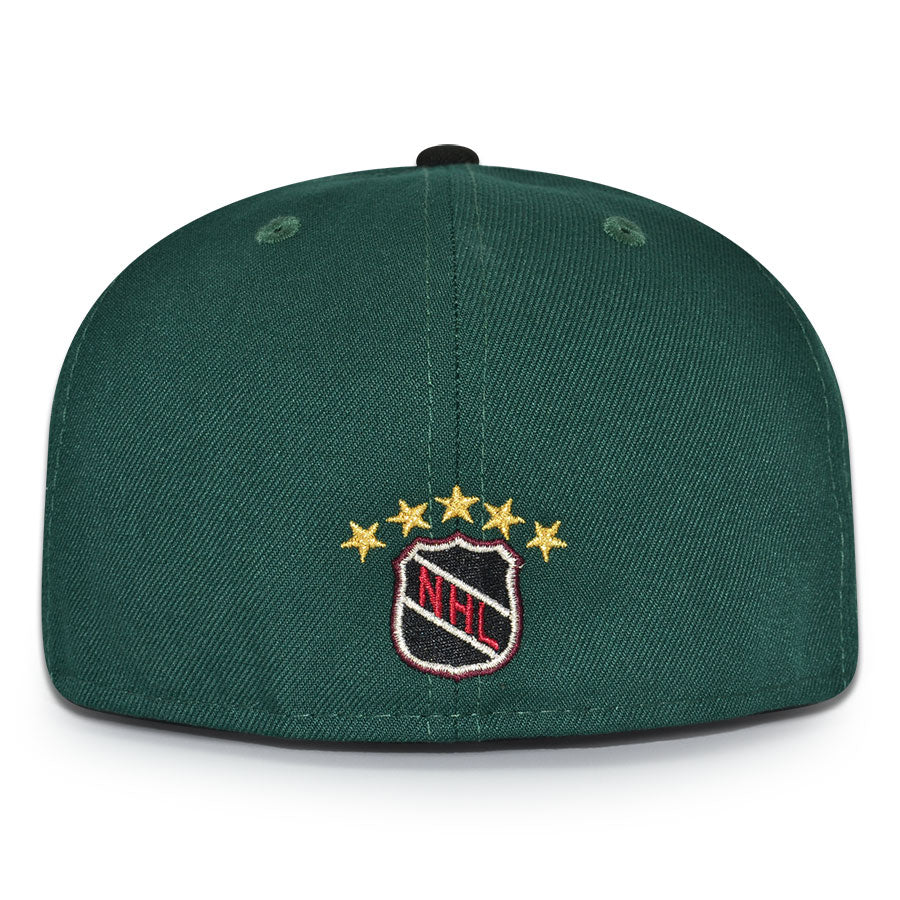 Dallas Stars "LONE STAR TAURUS" Exclusive New Era 59Fifty Fitted Hat - Dark Green/Brick