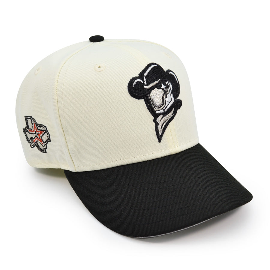 Sugarland Space Cowboys ASTROS Side Patch Exclusive New Era 59Fifty Fitted Hat -Chrome/Bk