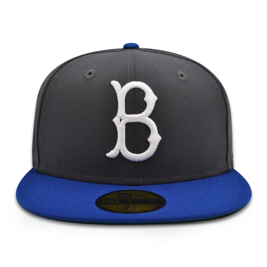 Brooklyn Dodgers "MR 42" Exclusive New Era 59Fifty Fitted Hat - Graphite/Royal