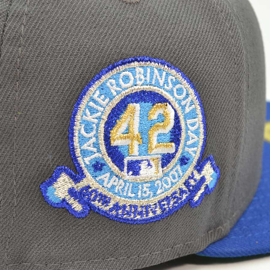 Brooklyn Dodgers "MR 42" Exclusive New Era 59Fifty Fitted Hat - Graphite/Royal