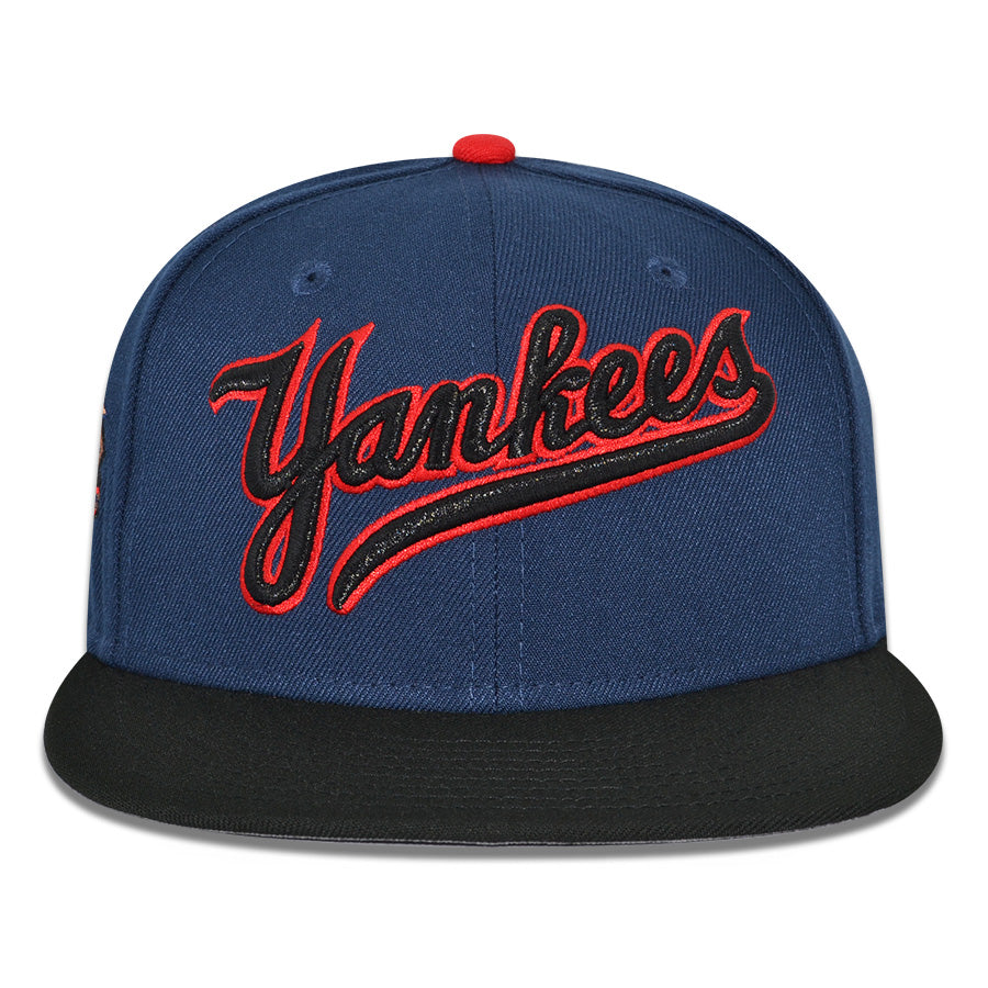 New York Yankees "FISH SCALE" Exclusive New Era 59Fifty Fitted Hat - Oceanside/Black