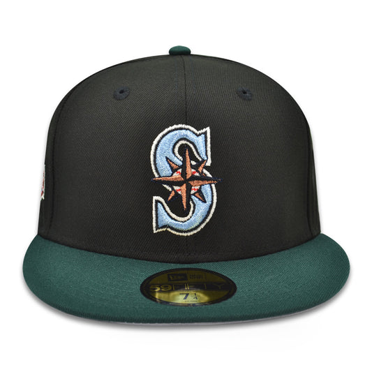 Seattle Mariners 2001 ALL-STAR GAME Exclusive New Era 59Fifty Fitted Hat - Black/Forest