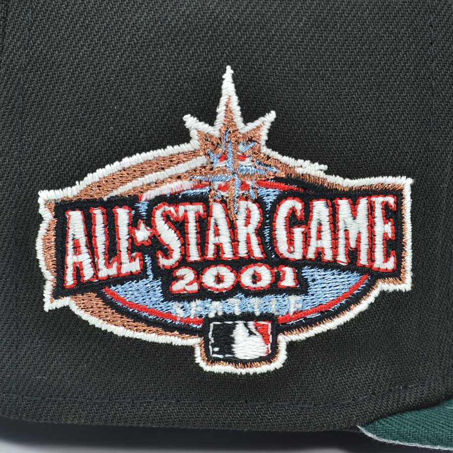 Seattle Mariners 2001 ALL-STAR GAME Exclusive New Era 59Fifty Fitted Hat - Black/Forest