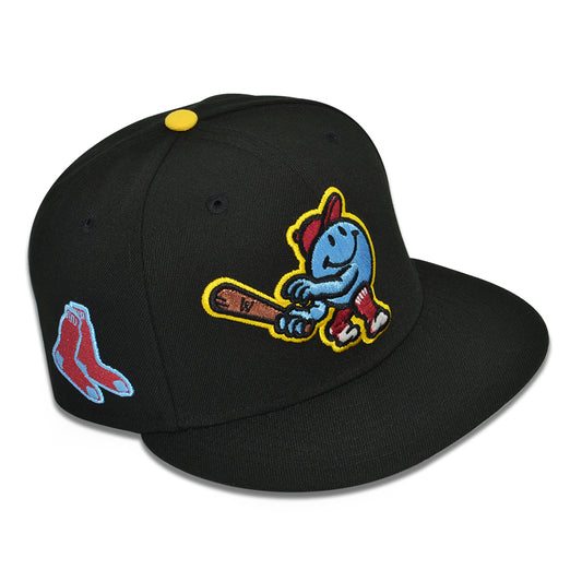 Worcester Woo Sox "GREAT BLUEDINI" Exclusive New Era 59Fifty Fitted Hat - Black