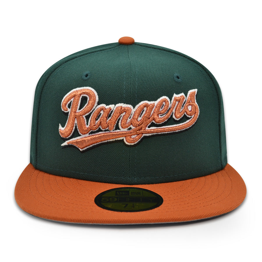 Texas Rangers 2024 ALL-STAR GAME Exclusive New Era 59Fifty Fitted Hat - DkGreen/Rust