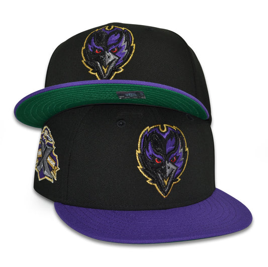 Baltimore Ravens "CORVAS" Exclusive New Era 59Fifty Fitted Hat - Black/Purple