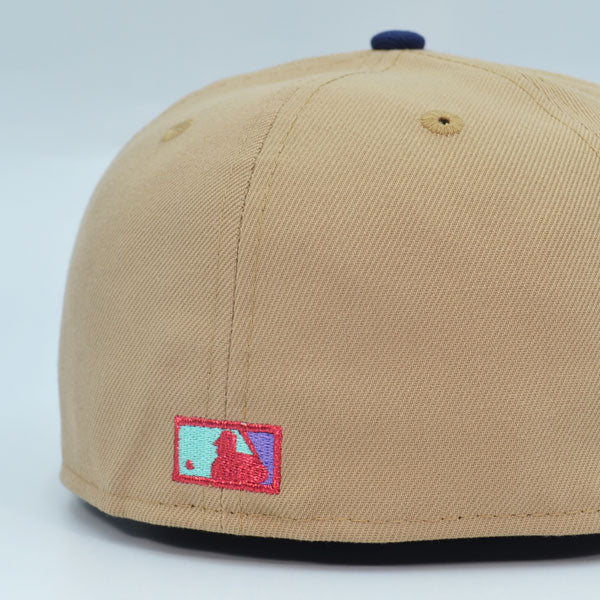 Washington Nationals 2008 INAUGURAL SEASON Exclusive New Era 59Fifty Fitted Hat - Camel/Navy
