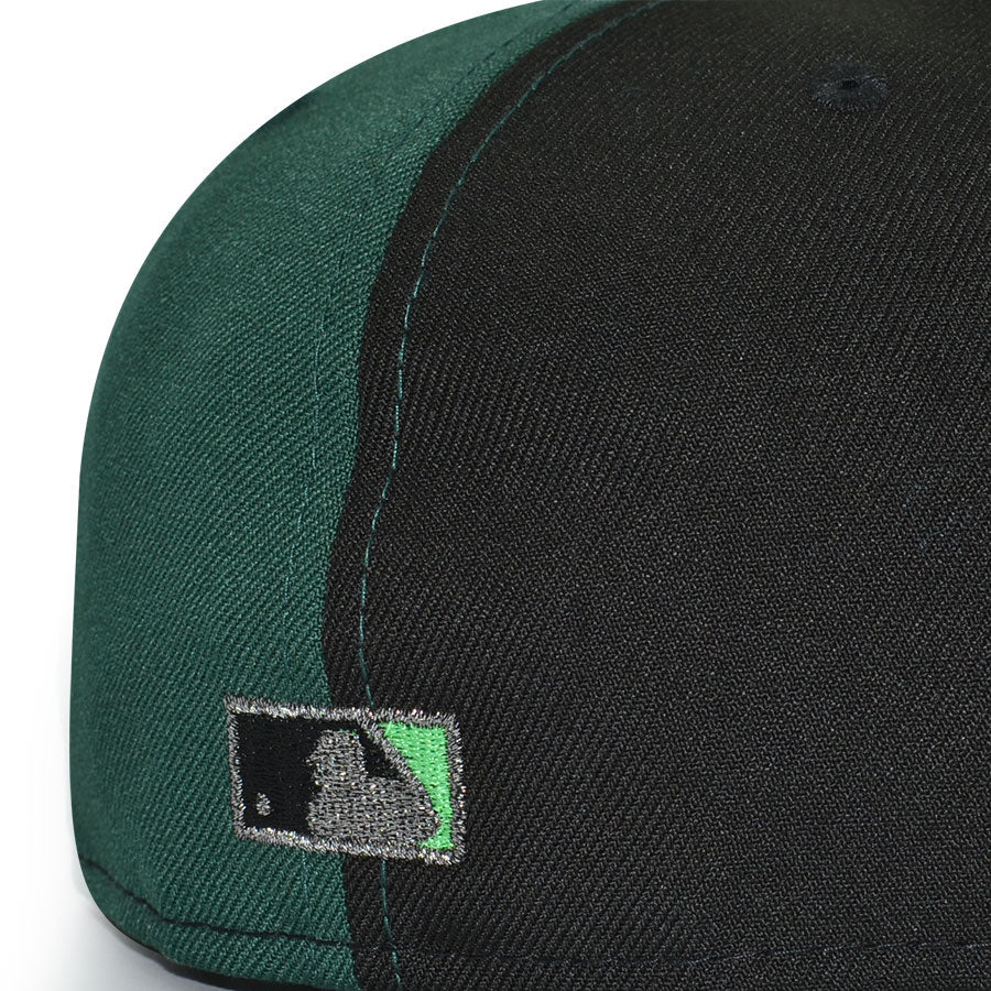 Texas Rangers "TANIJIRO KAMADO" Pinwheel Exclusive New Era 59Fifty Fitted Hat - Black/Dark Green/Walnut