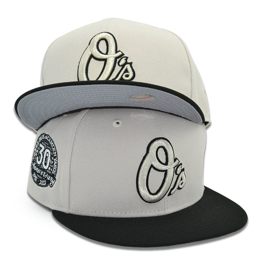 Baltimore Orioles "BROCKS ACE" Exclusive New Era 59Fifty Fitted Hat - Stone/Black