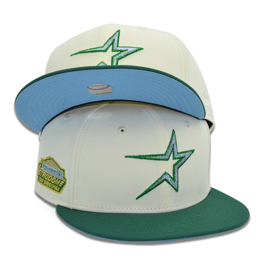 Houston Astros "EMERALD ICY" Exclusive New Era 59Fifty Fitted Hat - Chrome/Emerald