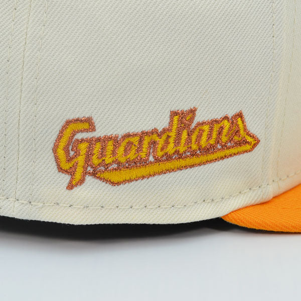 Cleveland Guardians Alternate Exclusive New Era 59Fifty Fitted Hat - Chrome/R-Gold