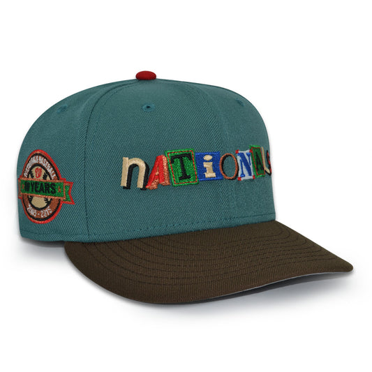 Washington Nationals "HOLIDAY SZN"  Exclusive New Era 59Fifty Fitted Hat - Pine Needle/Walnut