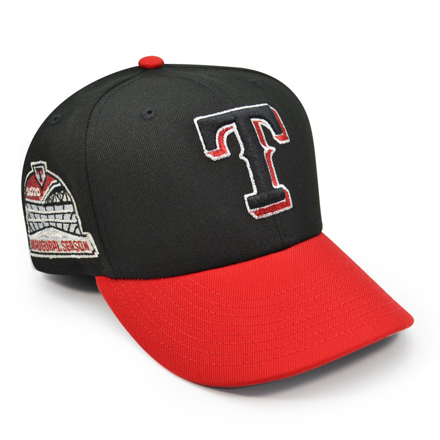 Texas Rangers 2020 INAUGURAL SEASON Exclusive New Era 59Fifty Fitted Hat - Black/Red