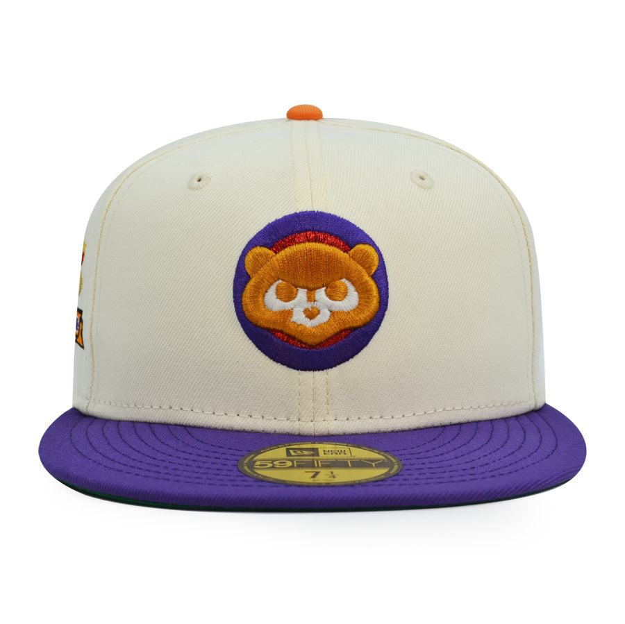 Chicago Cubs 1990 ALL-STAR GAME Exclusive New Era 59Fifty Fitted Hat - Chrome/Purple