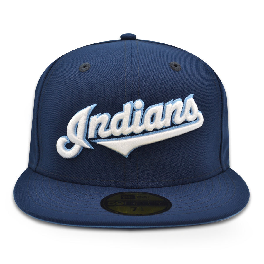 Cleveland Indians 1994 JACOBS FIELD Exclusive New Era 59Fifty Fitted Hat - Navy/Icy UV