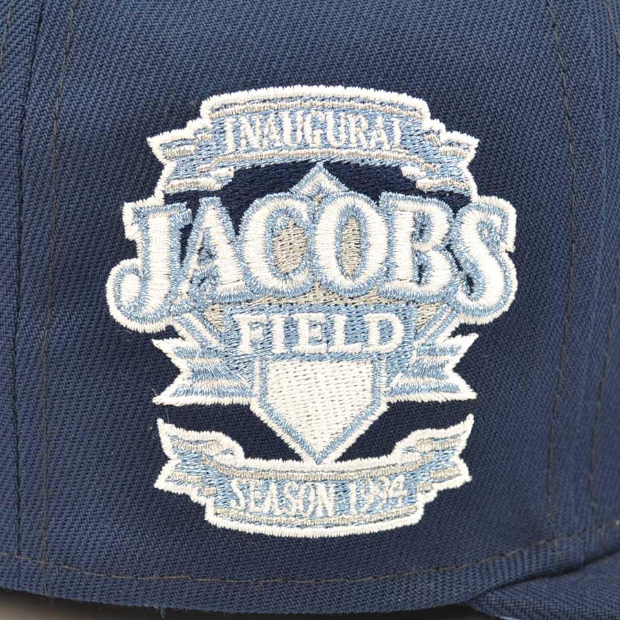 Cleveland Indians 1994 JACOBS FIELD Exclusive New Era 59Fifty Fitted Hat - Navy/Icy UV